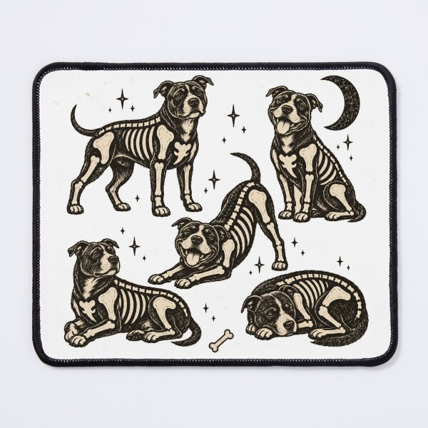 Item preview, Spooky Skeleton Dogs designed and sold by Blink Art Studio.