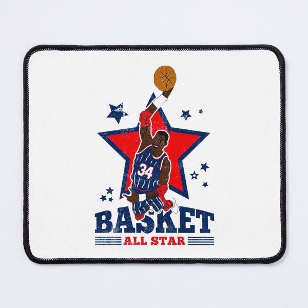 Item preview, Hakeem Olajuwon Houston Rockets Retro Basketball Star Design designed and sold by Mary Robbins.