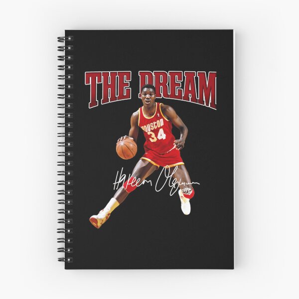 Item preview, Hakeem Olajuwon The Dream Vintage Basketball Collage Design designed and sold by Mary Robbins.
