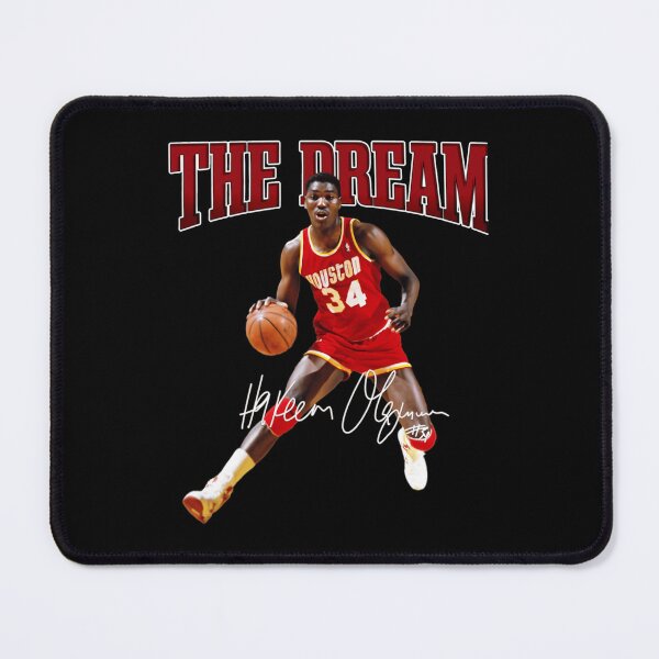Item preview, Hakeem Olajuwon The Dream Vintage Basketball Collage Design designed and sold by Mary Robbins.