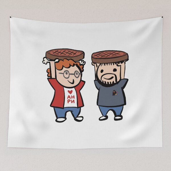 Item preview, Stick Figures Balancing Pies On Heads Heart Ahri designed and sold by theandroidvivz.