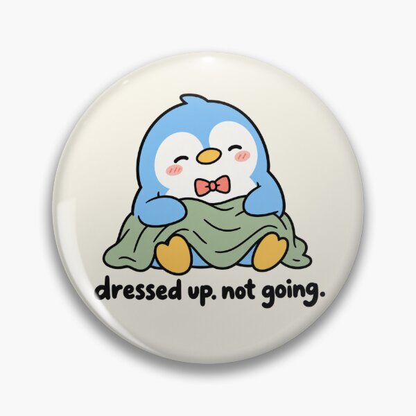 Item preview, Dressed Up Not Going Funny Cute Penguin Introvert designed and sold by Fanverse Merchandise.