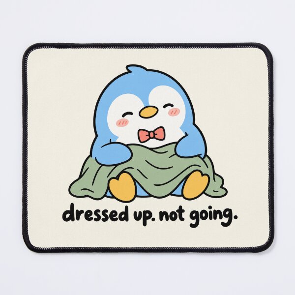 Item preview, Dressed Up Not Going Funny Cute Penguin Introvert designed and sold by Fanverse Merchandise.