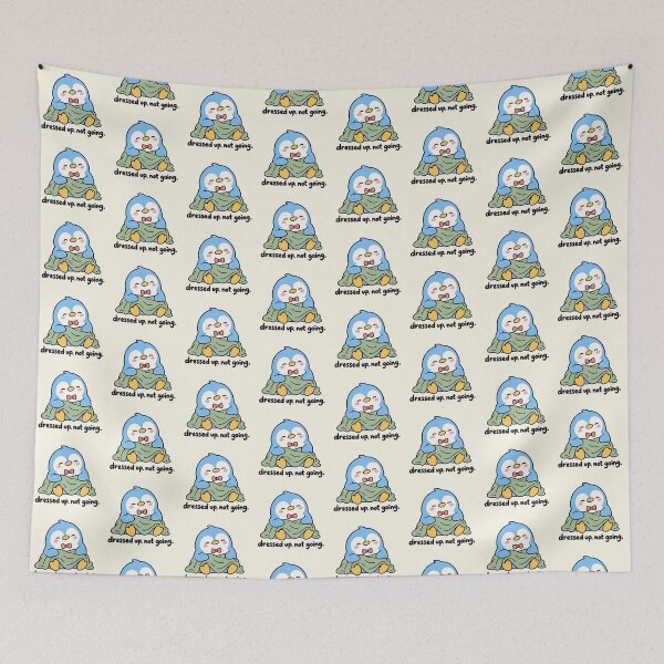 Item preview, Dressed Up Not Going Funny Cute Penguin Introvert designed and sold by Fanverse Merchandise.