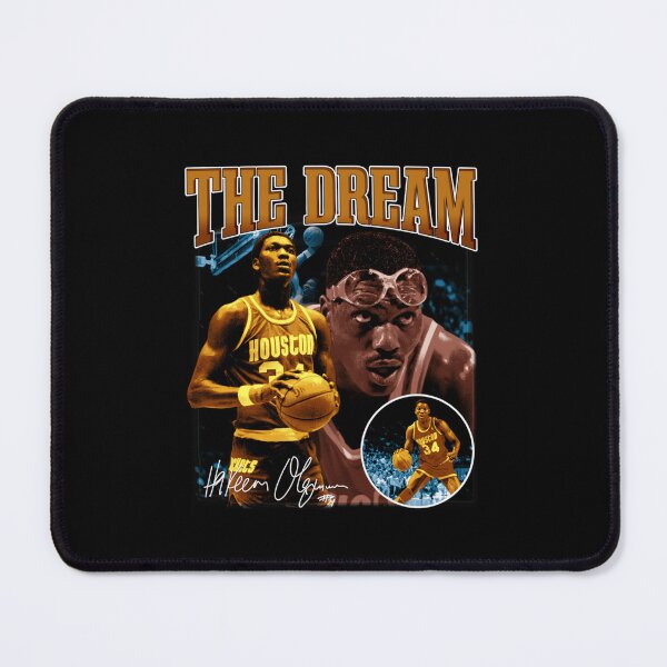 Item preview, Hakeem Olajuwon The Dream Golden Basketball Collage Design designed and sold by Mary Robbins.