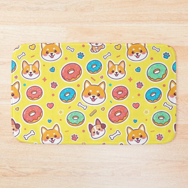 Item preview, Kawaii Shiba Inu Donut Pattern Cute Dog Aesthetic designed and sold by LenNo9881.