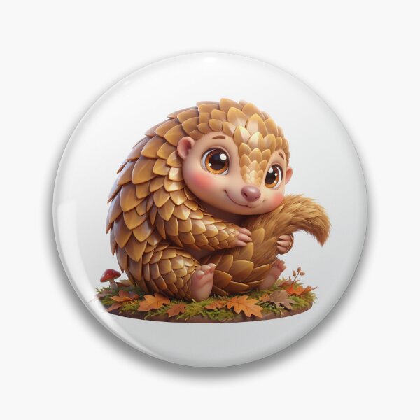 Item preview, Cute Baby Pangolin Curled Up designed and sold by Thanat Pattern Studio.