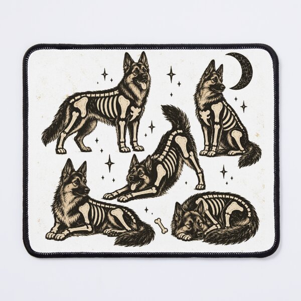Item preview, Spooky Skeleton Dogs designed and sold by Blink Art Studio.