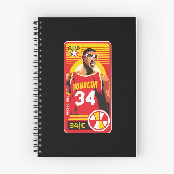 Item preview, Hakeem Olajuwon The Dream Retro Basketball Poster Design designed and sold by Mary Robbins.