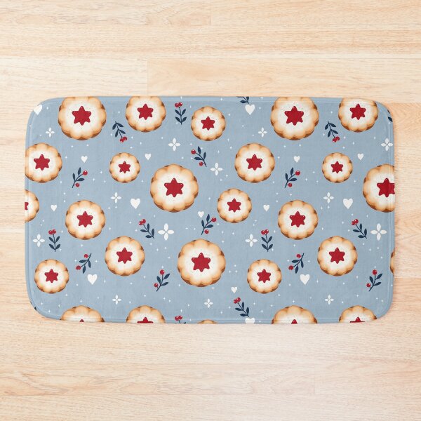 Item preview, Christmas Linzer Cookies Blue Pattern designed and sold by OneLook.