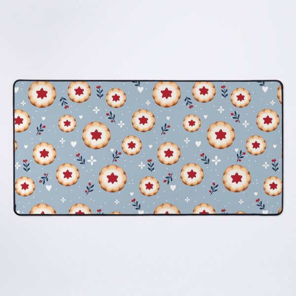 Item preview, Christmas Linzer Cookies Blue Pattern designed and sold by OneLook.