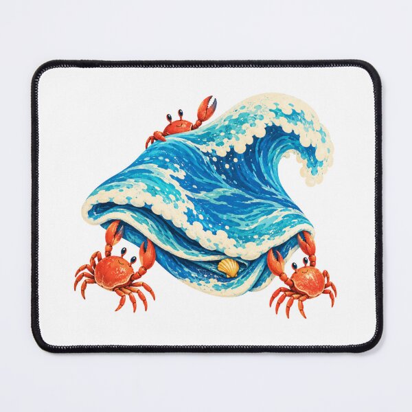 Item preview, Little Crabs Folding an Ocean Wave designed and sold by LuxChu.