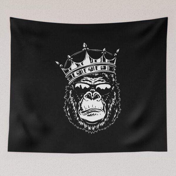 Item preview, Gorilla Wearing Crown Headphones Sunglasses designed and sold by theandroidvivz.