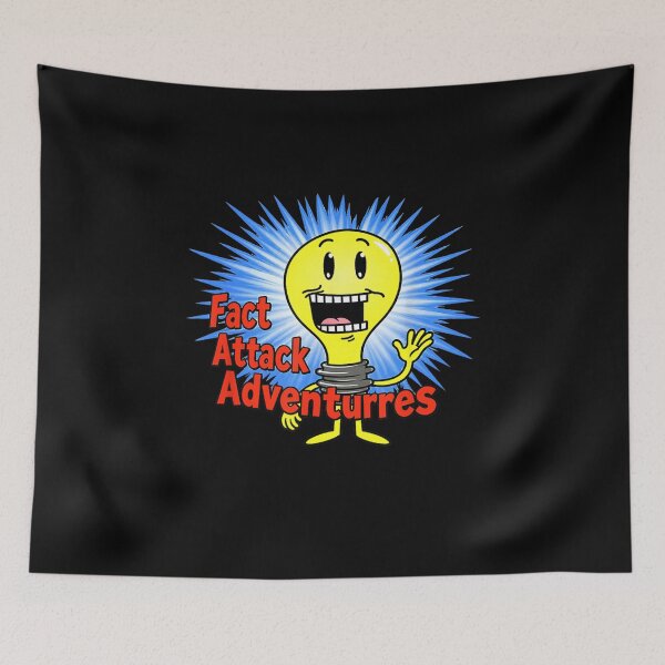 Item preview, Smiling Cartoon Light Bulb with Blue Starburst designed and sold by ObukiLantara.