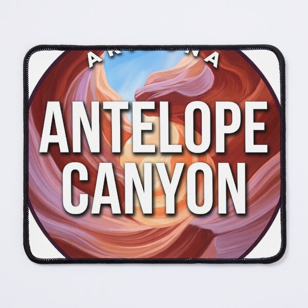 Item preview, Antelope Canyon Arizona Sandstone Waves Round Badge Sticker designed and sold by DetourDgn.