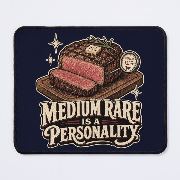 Item preview, Medium Rare Is A Personality Shirt, Funny Grill Dad T-Shirt, Steak Lover Humor Tee, BBQ Gift Shirt, Vintage Steak Graphic designed and sold by TshirtsLabs.