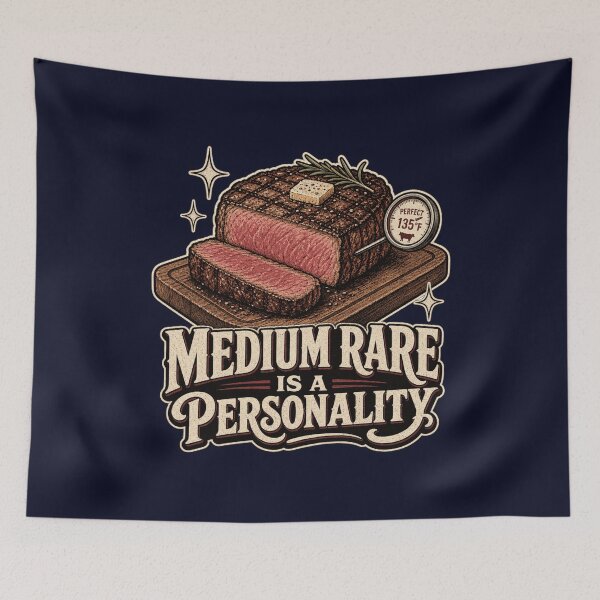 Item preview, Medium Rare Is A Personality Shirt, Funny Grill Dad T-Shirt, Steak Lover Humor Tee, BBQ Gift Shirt, Vintage Steak Graphic designed and sold by TshirtsLabs.