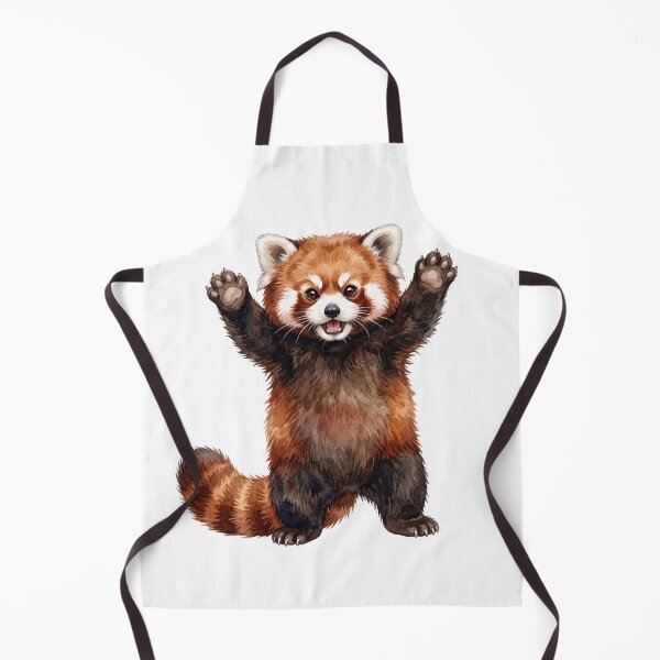 Item preview, Cute Standing Red Panda Threat Pose Watercolor Art designed and sold by Digitalphoto4u.