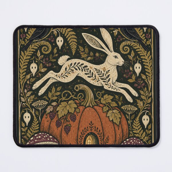 Item preview, The Harvest Hare — Gothic Woodland Folk Art designed and sold by plum-ori.