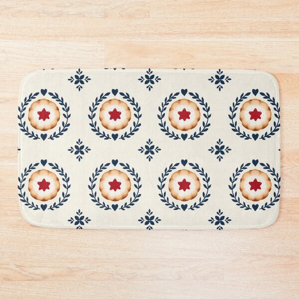 Item preview, Vintage Linzer Christmas Cookies Folk Art Pattern designed and sold by OneLook.