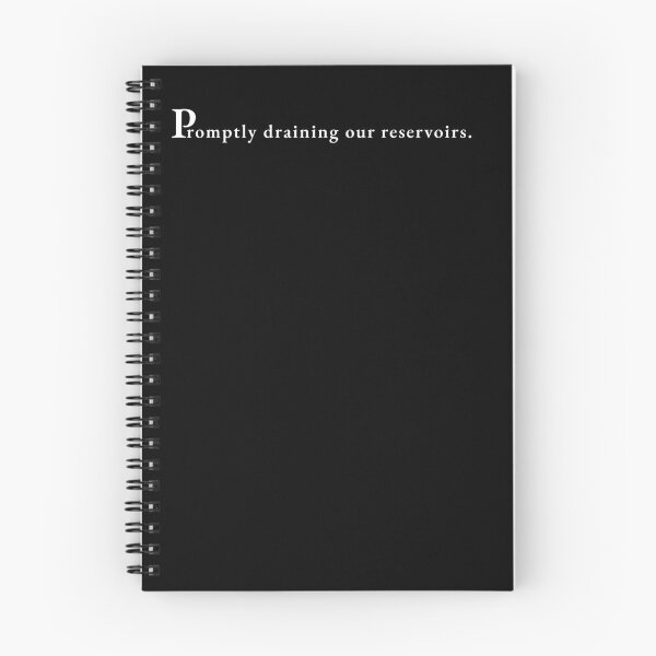 Item preview, Copy of Promptly draining our reservoirs - Vintage Editorial Tech Tee designed and sold by PhraseCreatives.