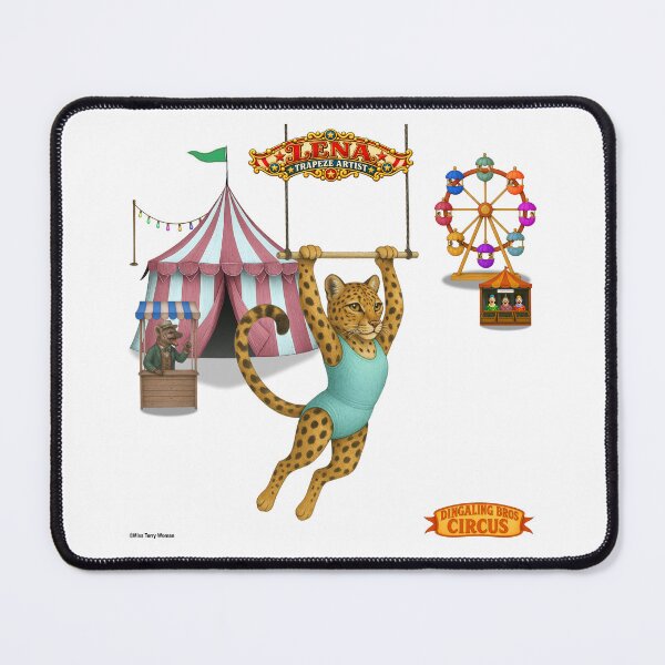 Item preview, Lena Leopard Trapeze Artist: Vintage Circus Animal Parody designed and sold by MissTerryWoman.