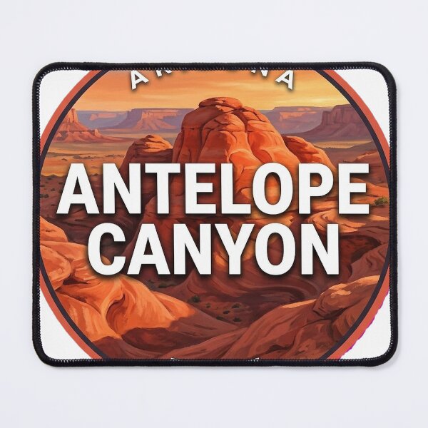Item preview, Antelope Canyon Arizona Desert Sunset Round Badge Sticker designed and sold by DetourDgn.
