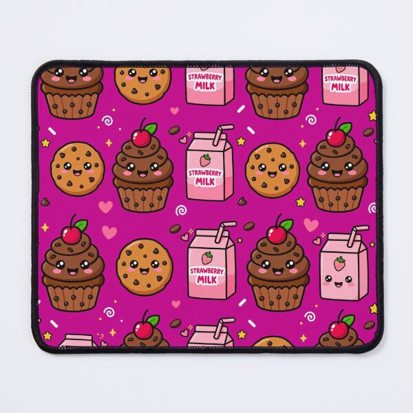 Item preview, Chocolate Cupcake Cookie Milk Kawaii Pattern designed and sold by LenNo9881.