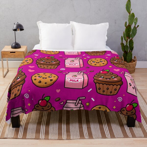 Item preview, Chocolate Cupcake Cookie Milk Kawaii Pattern designed and sold by LenNo9881.