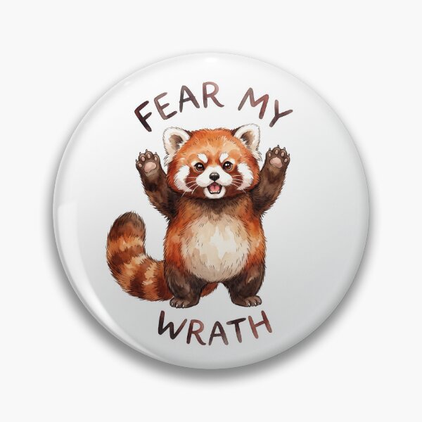 Item preview, Funny Fear My Wrath Red Panda Watercolor Art designed and sold by Digitalphoto4u.