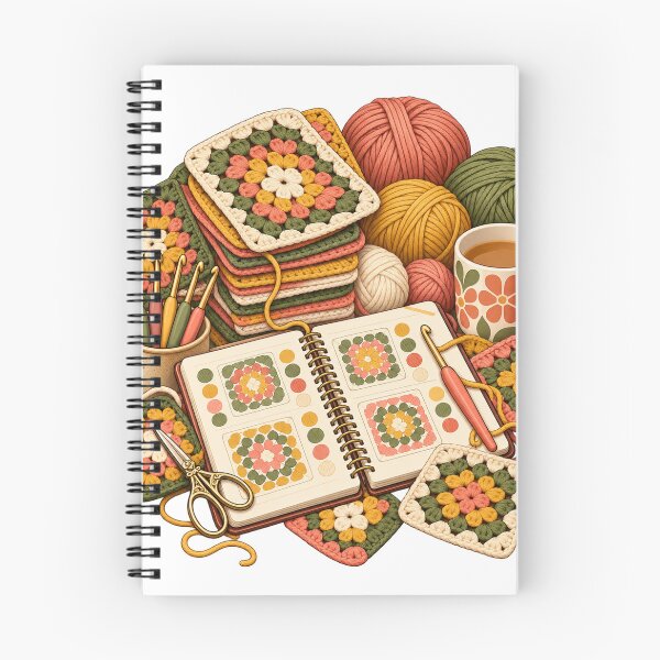 Item preview, Granny Square Color Planner – Crochet Humor Illustration designed and sold by Xnuery.