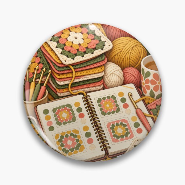 Item preview, Granny Square Color Planner – Crochet Humor Illustration designed and sold by Xnuery.