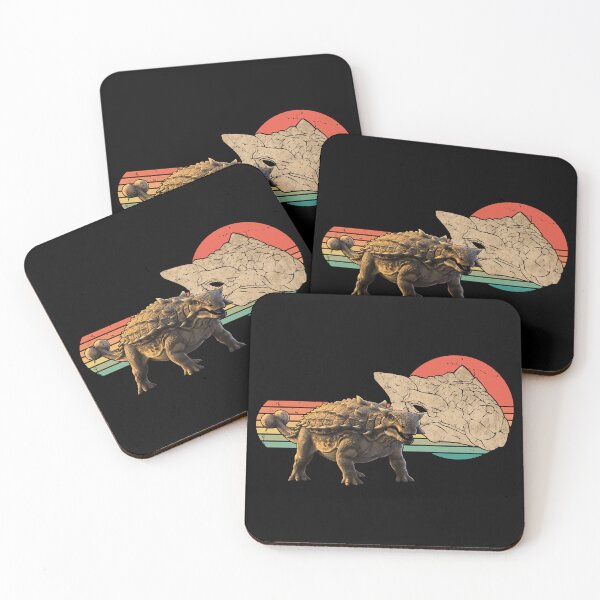 Item preview, Ankylosaurus illustration and fossil skull designed and sold by NicGrayGraphic.