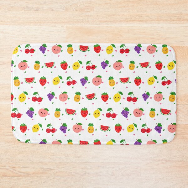 Item preview, Kawaii Fruit Friends Summer Cute Seamless Pattern designed and sold by Inkworksbyshery.