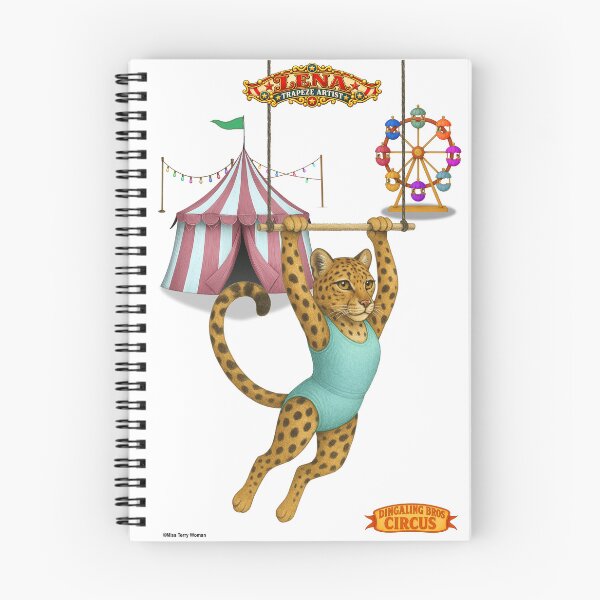 Item preview, Lena Leopard Trapeze Artist: Vintage Circus Animal Parody designed and sold by MissTerryWoman.