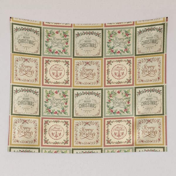 Item preview, Vintage Holly Berry Christmas Stamp Frame designed and sold by danaJG.