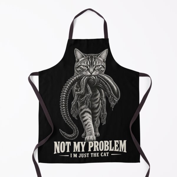 Item preview, Not My Problem I'm Just the Cat | Funny Cat & Alien Parody Design designed and sold by Per My Last Nerve Studio.