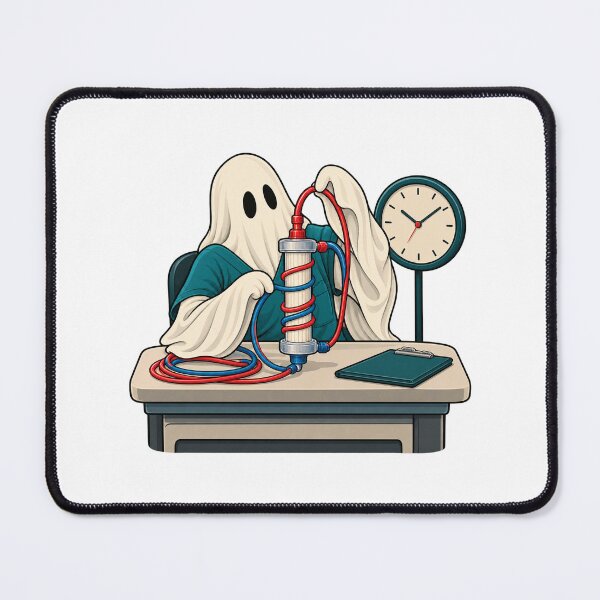 Item preview, Dialysis Nurse Halloween Gift — Ghost at the Filter Desk designed and sold by UrbanCanvvas.