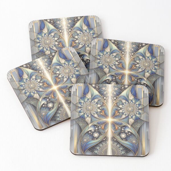 Item preview, Art Deco Celestial Fractal Wings Tapestry designed and sold by Frackxion.