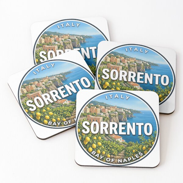 Item preview, Sorrento Italy Lemon Grove Round Badge Sticker designed and sold by DetourDgn.