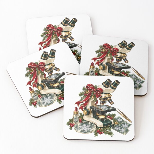 Item preview, Tiny Scientific Snowflake Slide – Lab Tech Christmas Illustration designed and sold by Xnuery.
