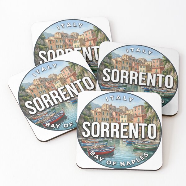Item preview, Sorrento Italy Marina Grande Round Badge Sticker designed and sold by DetourDgn.