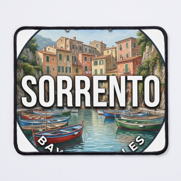 Item preview, Sorrento Italy Marina Grande Round Badge Sticker designed and sold by DetourDgn.