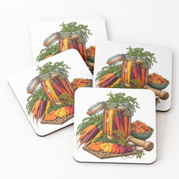 Item preview, Fermented Carrot Color Spectrum – Fermentation Illustration designed and sold by Xnuery.
