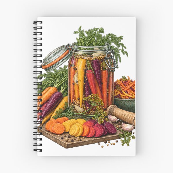 Item preview, Fermented Carrot Color Spectrum – Fermentation Illustration designed and sold by Xnuery.