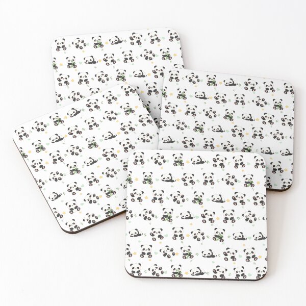 Item preview, Kawaii Panda Family Cute Seamless Pattern Print designed and sold by Inkworksbyshery.