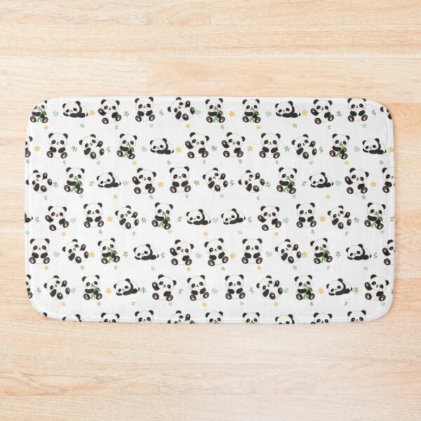 Item preview, Kawaii Panda Family Cute Seamless Pattern Print designed and sold by Inkworksbyshery.