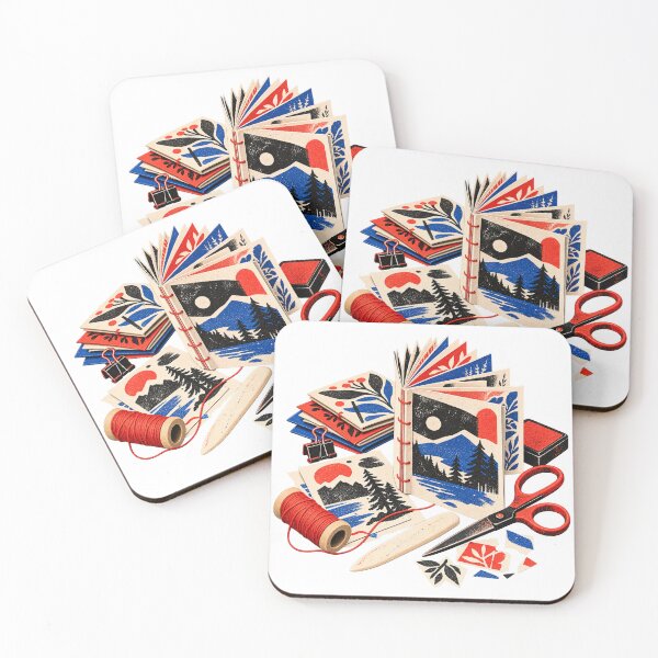 Item preview, Tiny Hand-Bound Pamphlet – Zine Making Illustration designed and sold by Xnuery.