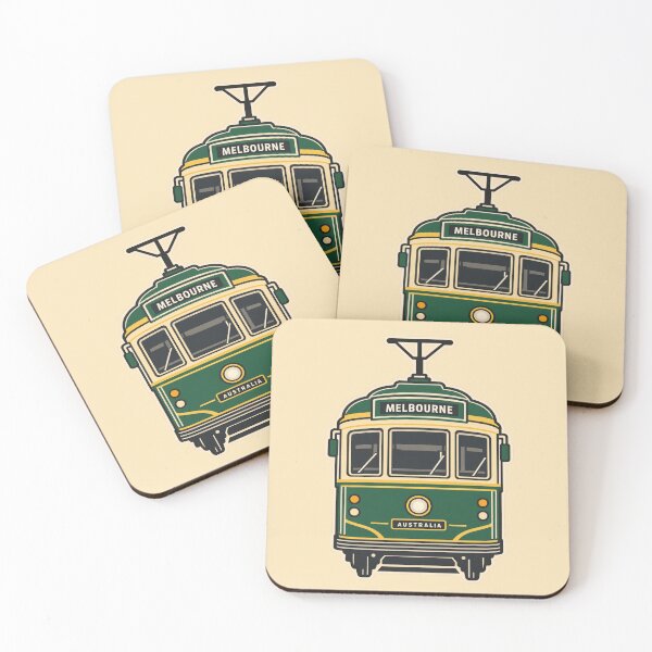 Item preview, Melbourne Heritage Tram Flat Vector | Australian Travel Design designed and sold by Globalcitytees.