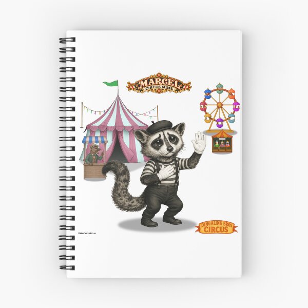 Item preview, Marcel Civet Mime: Vintage Circus Animal Parody designed and sold by MissTerryWoman.